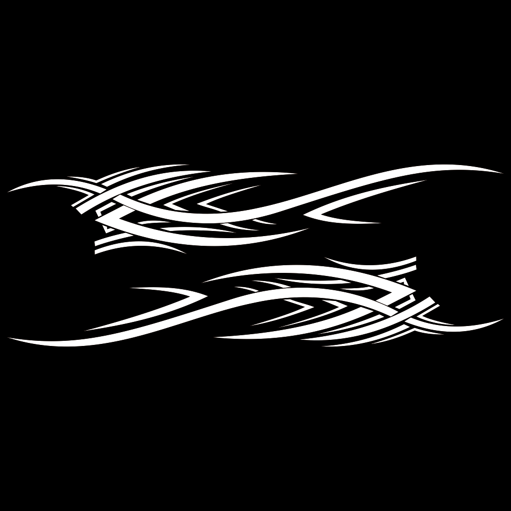 Autocollant Voiture de Sport Royaume Manga Blanc