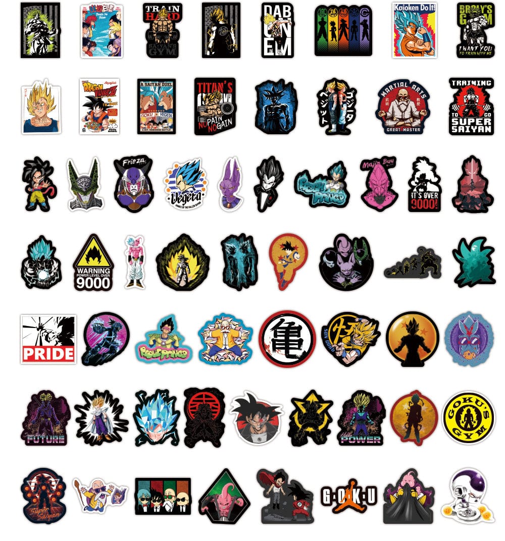 DBZ Stickers Royaume Manga