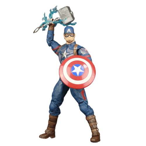 Figurine Captain America avec Marteau de Thor Royaume Manga
