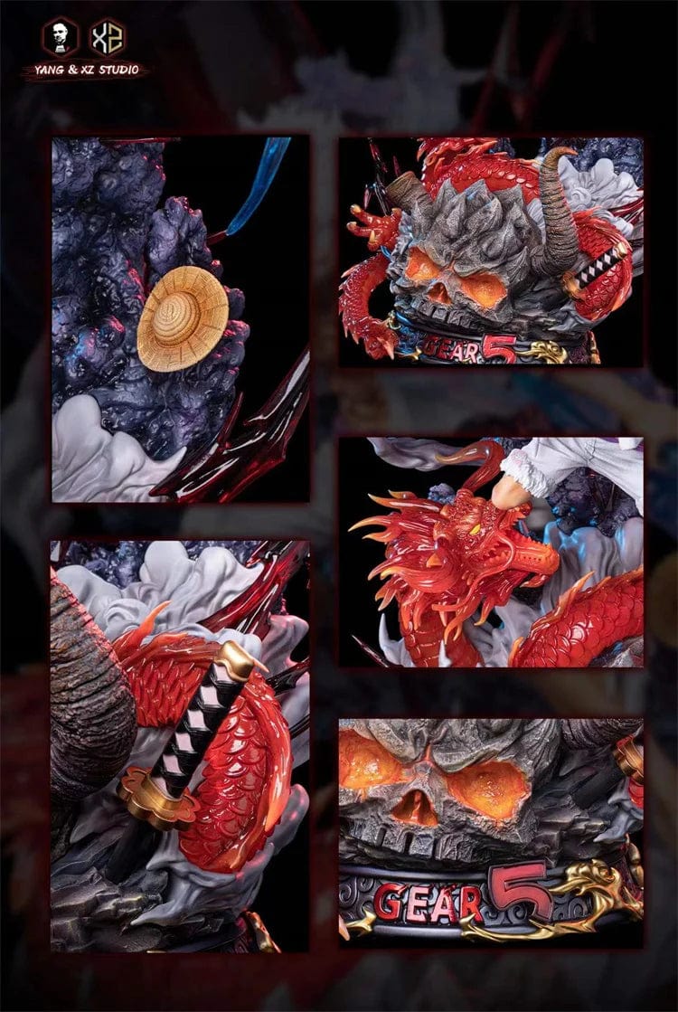 Figurine One Piece Luffy Gear 5 en Résine Royaume Manga