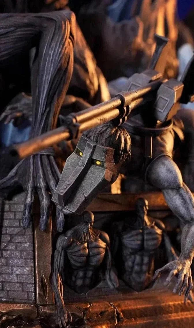 Figurine SNK en Résine Eren 9 Titans Primordiaux Royaume Manga