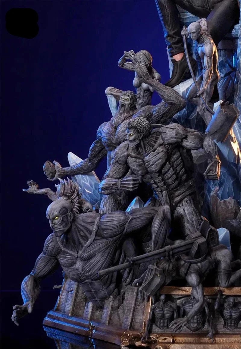 Figurine SNK en Résine Eren 9 Titans Primordiaux Royaume Manga