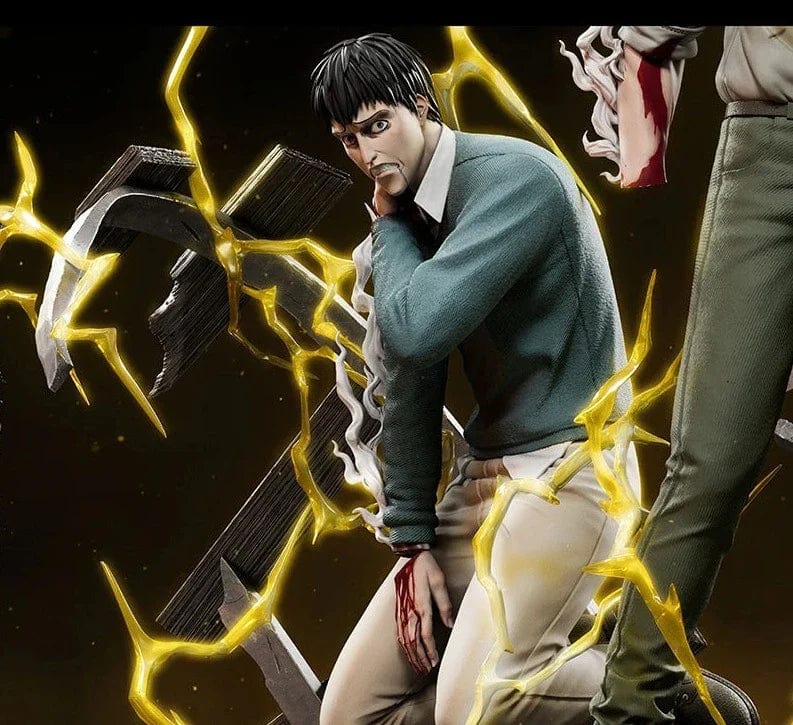 Figurine SNK en Résine Reiner et Bertolt Royaume Manga