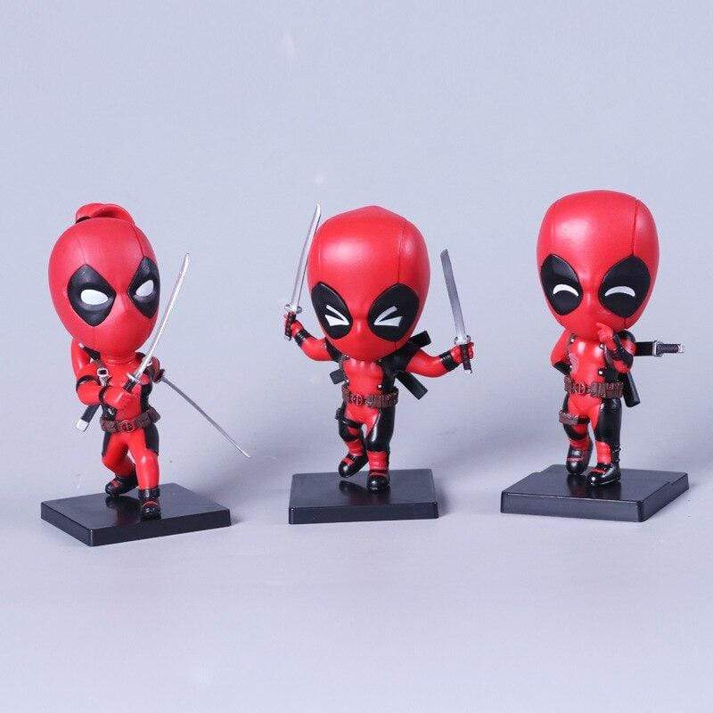 Pack 3 Mini Figurines Deadpool Royaume Manga