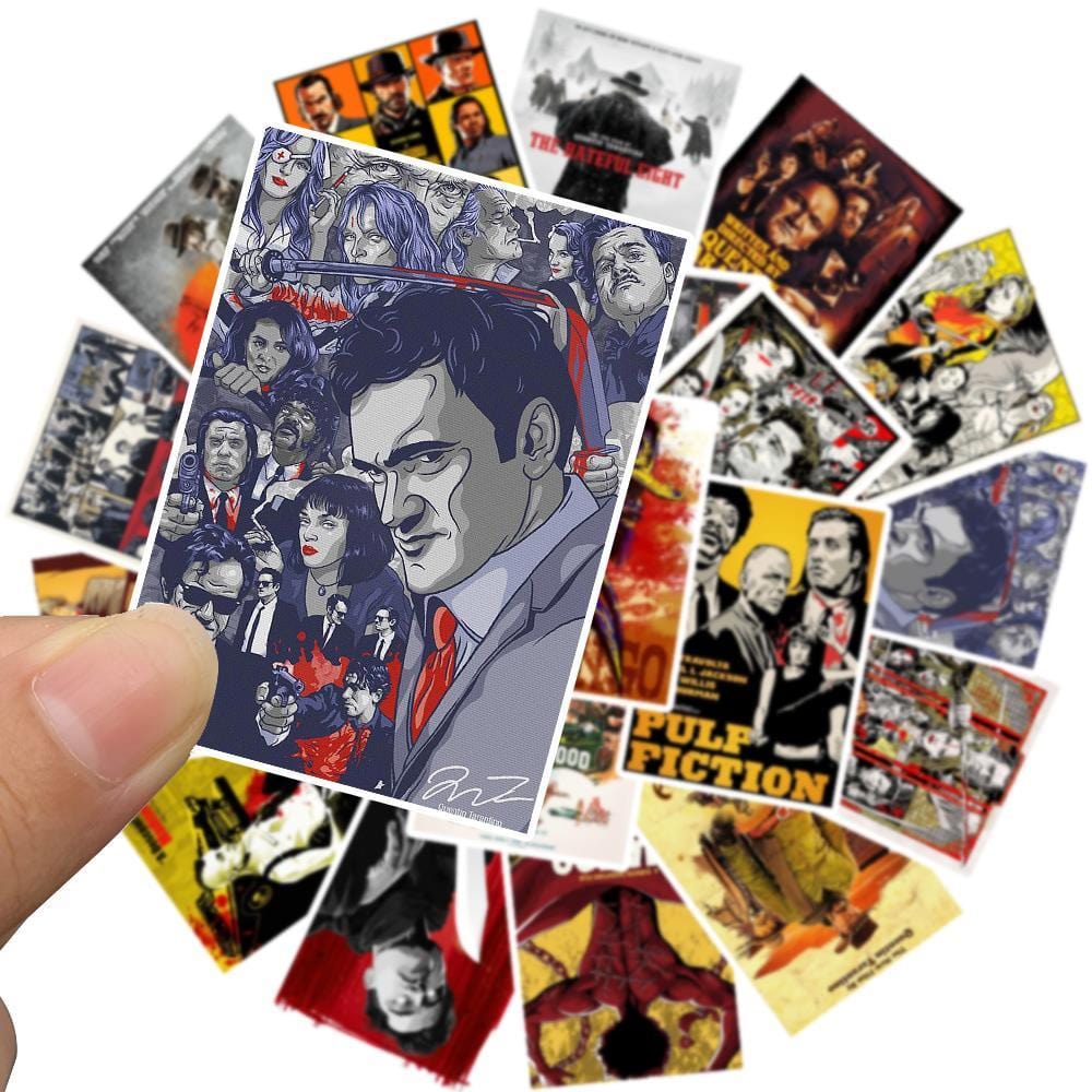 Quentin Tarantino Stickers <br> (Pack de 25) Royaume Manga