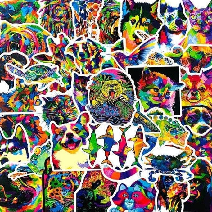 Stickers Animaux Couleurs Royaume Manga