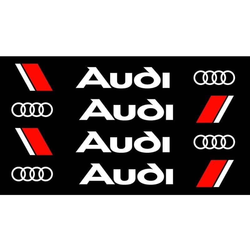 Stickers Audi Sport Royaume Manga Blanc