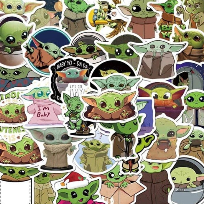Stickers Baby Yoda Royaume Manga