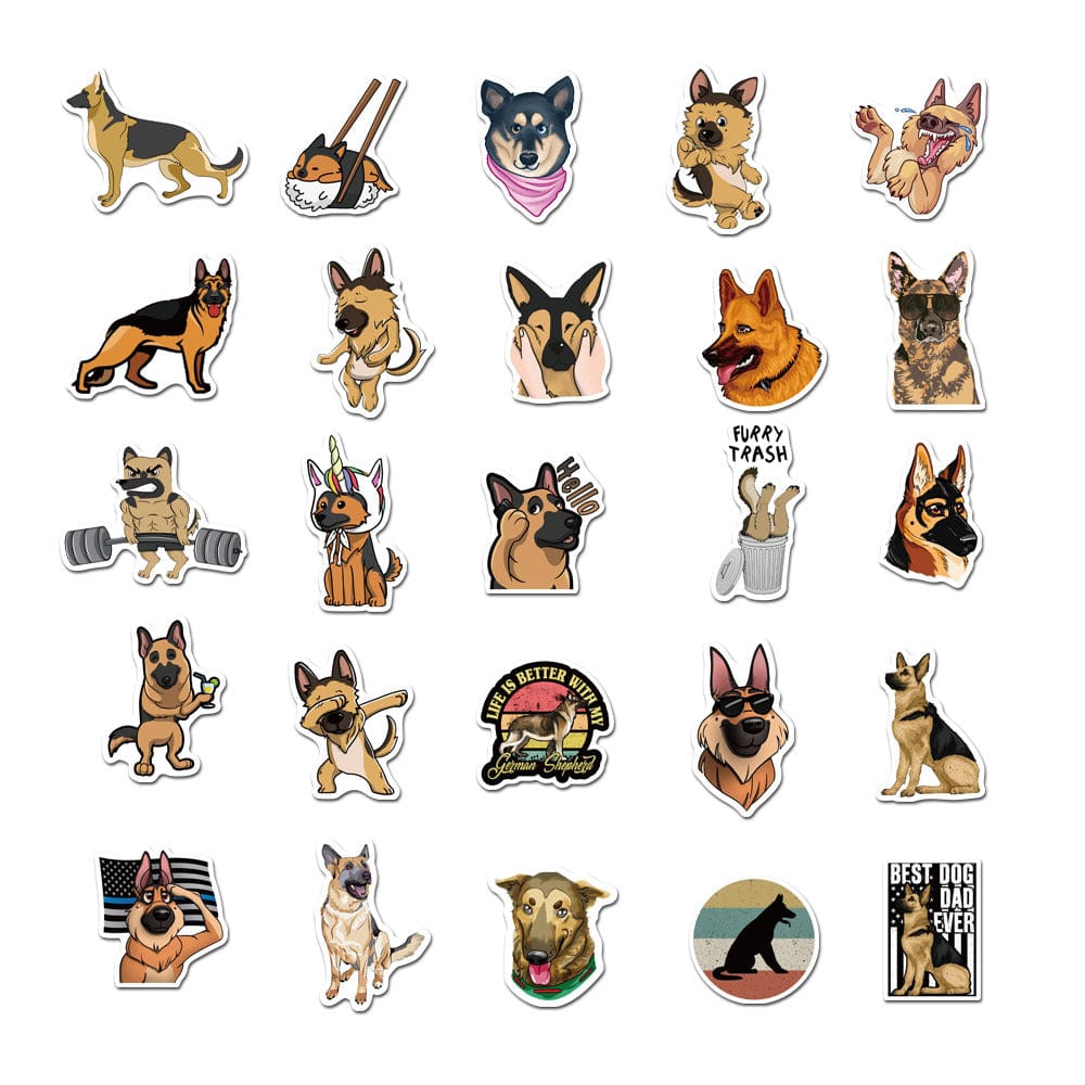 Stickers Berger Allemand Royaume Manga