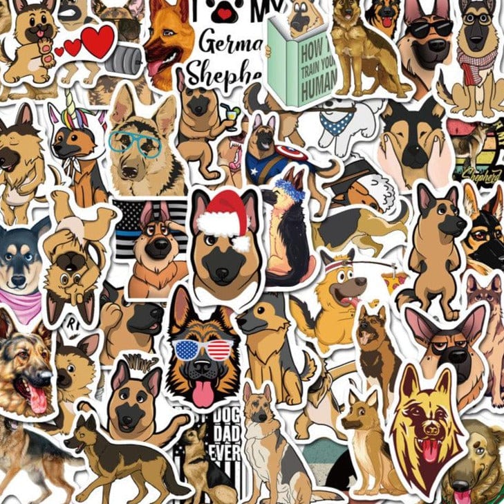 Stickers Berger Allemand Royaume Manga