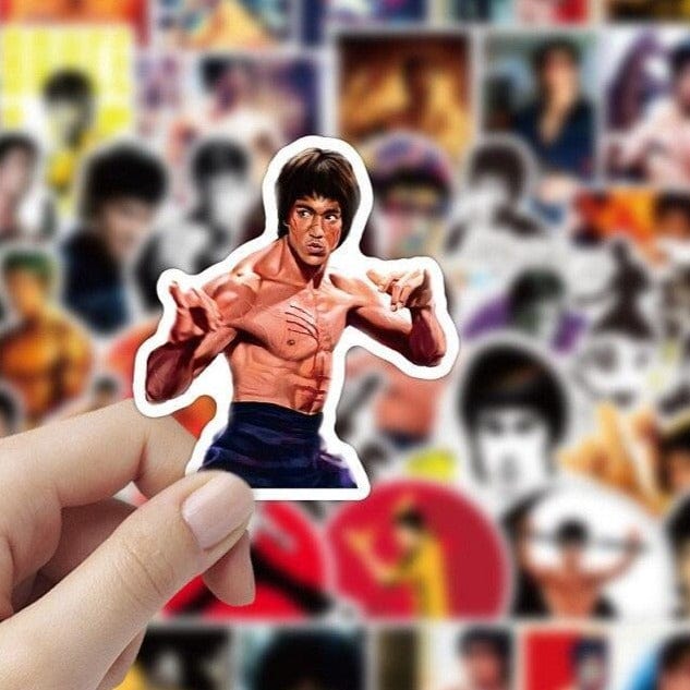 Stickers Bruce Lee Royaume Manga