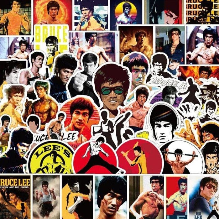 Stickers Bruce Lee Royaume Manga