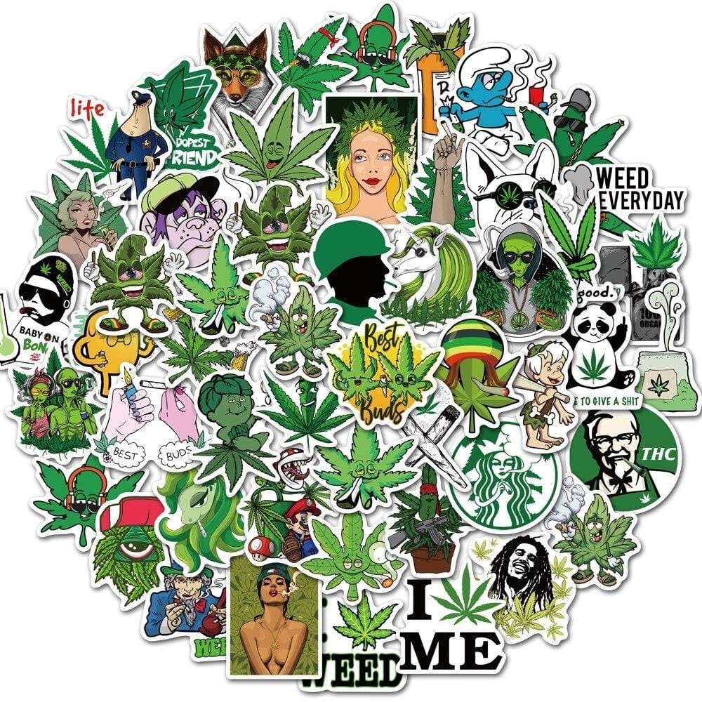 Stickers Cannabis Royaume Manga