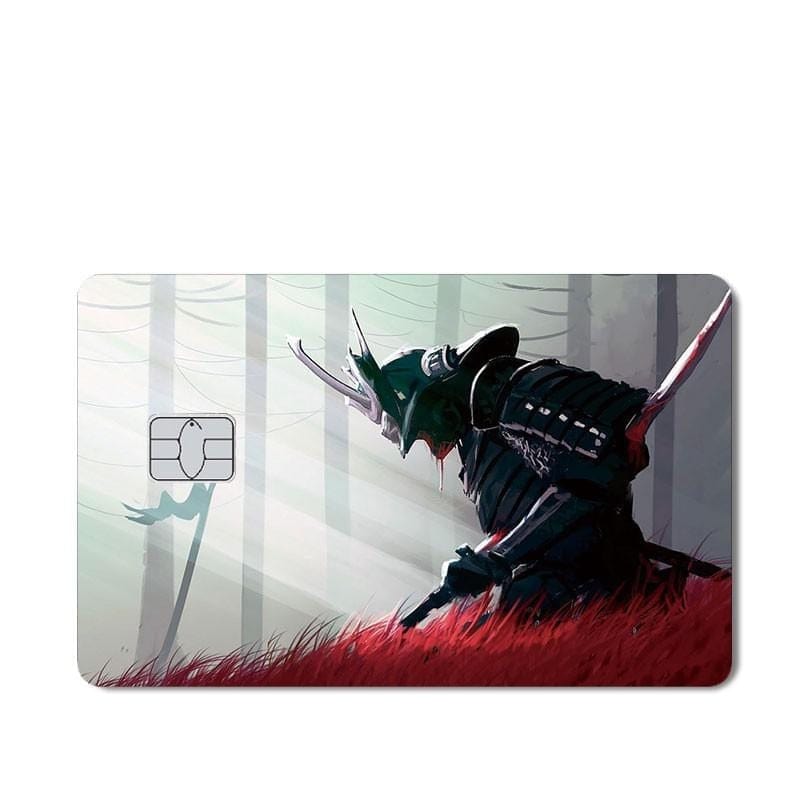 Stickers Carte Bancaire Samuraï Royaume Manga