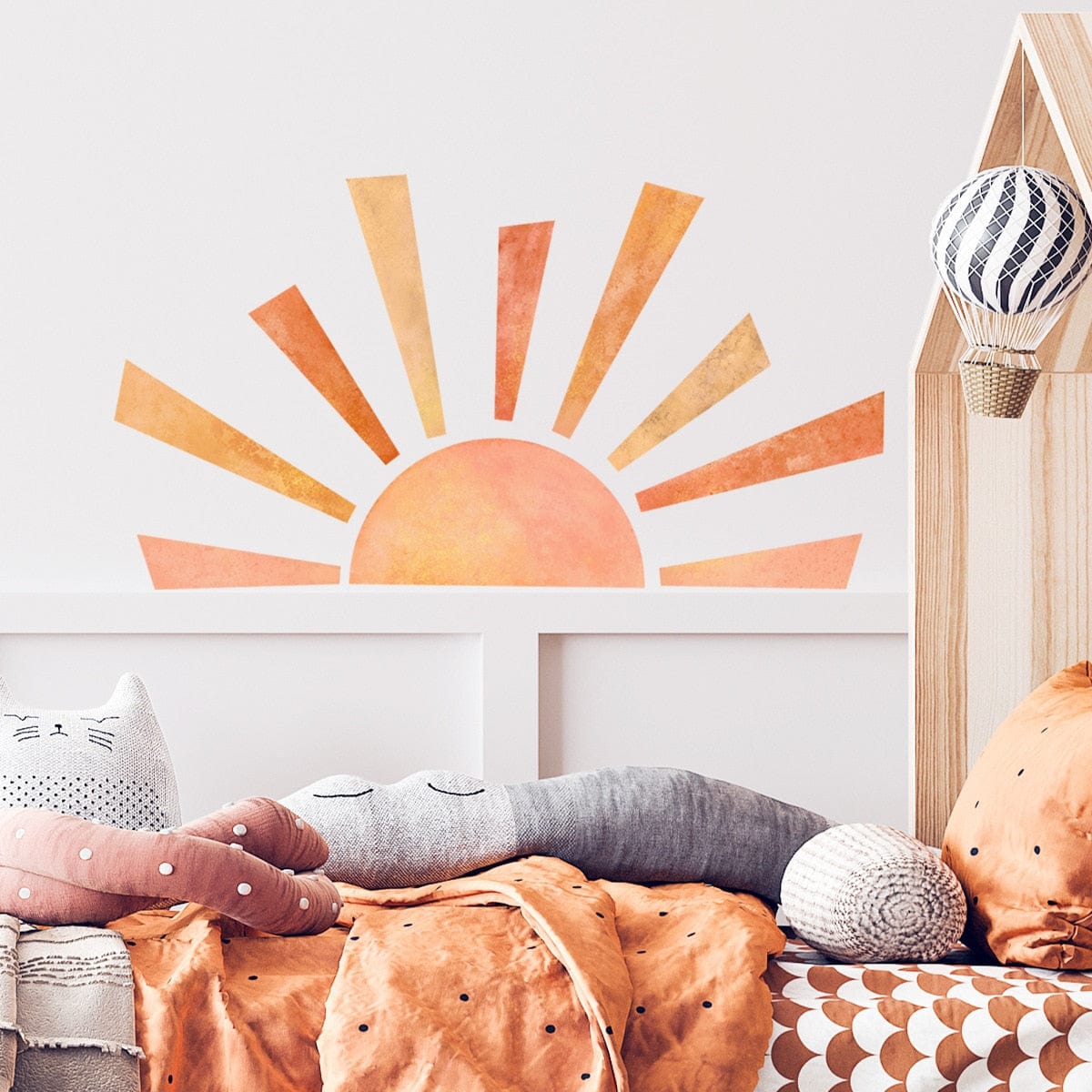 Stickers Chambre Enfant<br>Soleil Levant Royaume Manga
