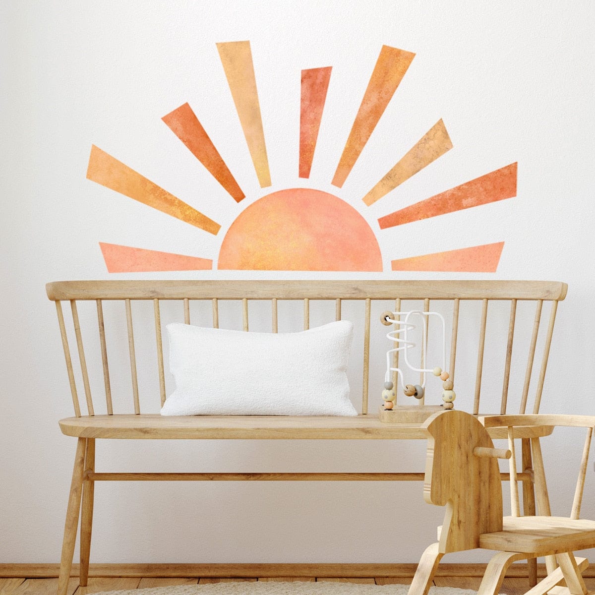 Stickers Chambre Enfant<br>Soleil Levant Royaume Manga