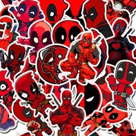 Stickers Deadpool <br> (Pack de 35) Royaume Manga