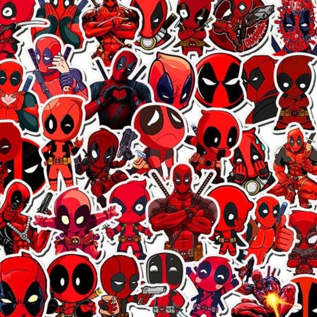 Stickers Deadpool <br> (Pack de 35) Royaume Manga