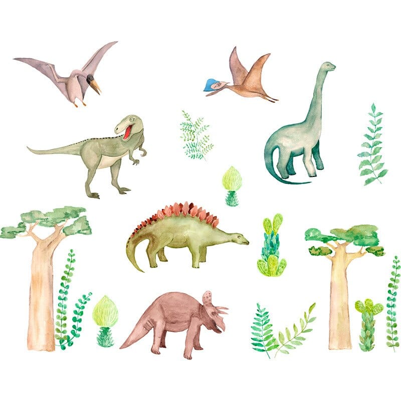 Stickers Dinosaures Chambre Bébé Royaume Manga