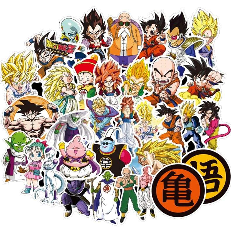 Stickers Dragon Ball Z Blanc Royaume Manga