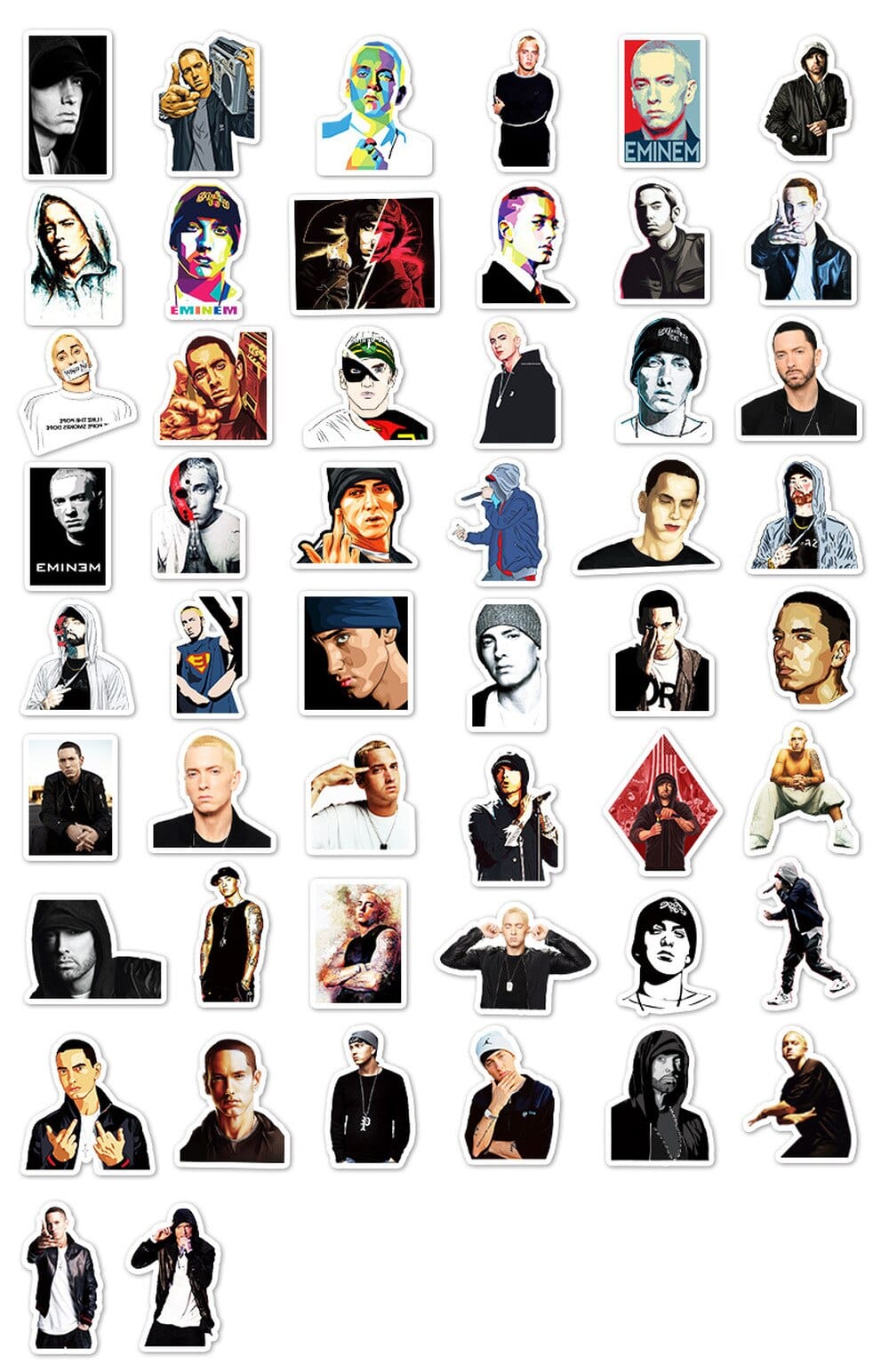 Stickers Eminem Royaume Manga