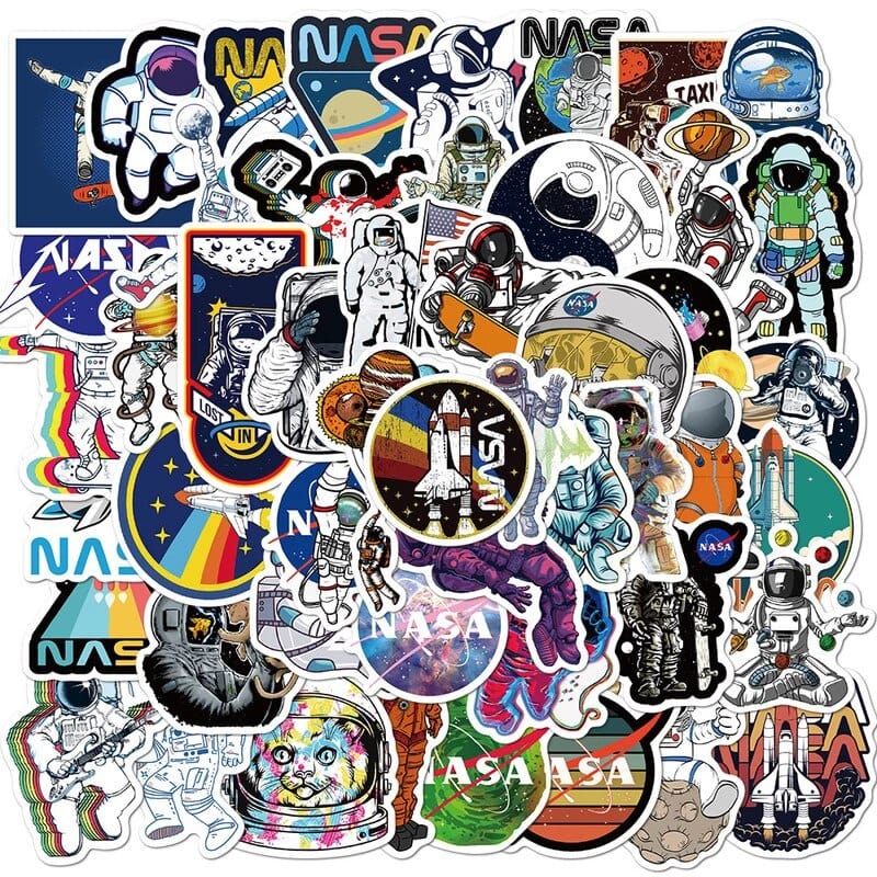 Stickers Espace<br> NASA (50 pcs) Royaume Manga
