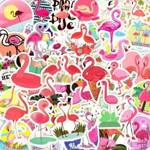 Stickers Flamant Rose Royaume Manga
