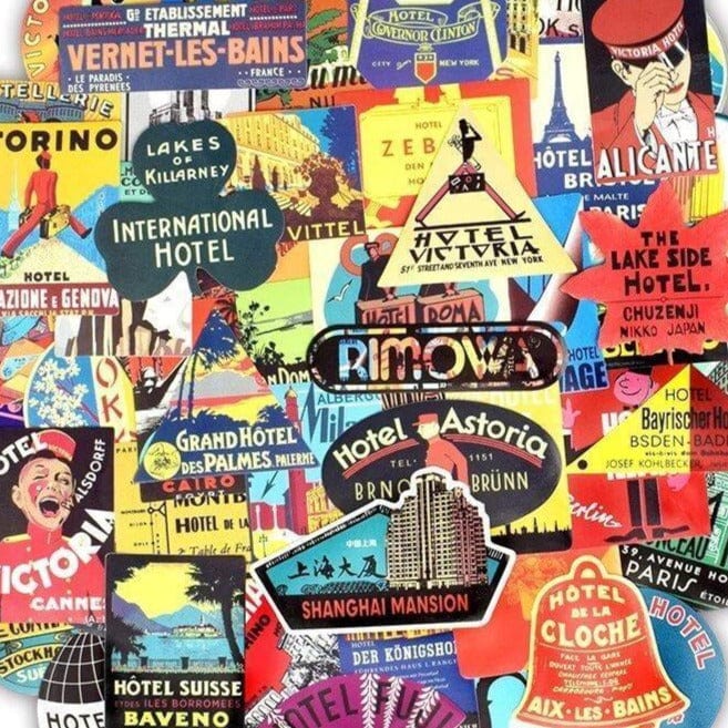 Stickers Hôtels du Monde <br> (Pack de 55) Royaume Manga