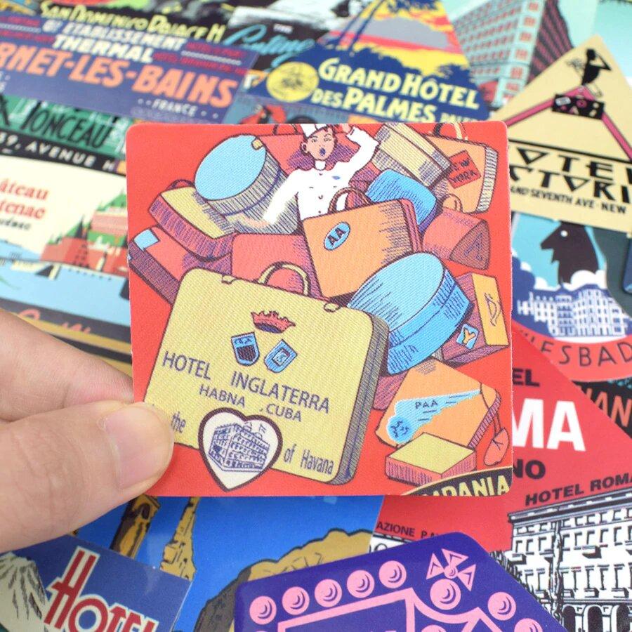 Stickers Hôtels du Monde <br> (Pack de 55) Royaume Manga
