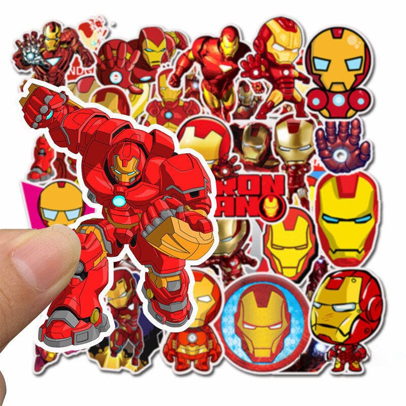 Stickers Iron Man <br> (Pack de 35) Royaume Manga