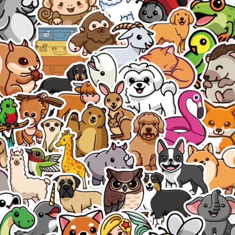 Stickers Kawaii Animaux Royaume Manga