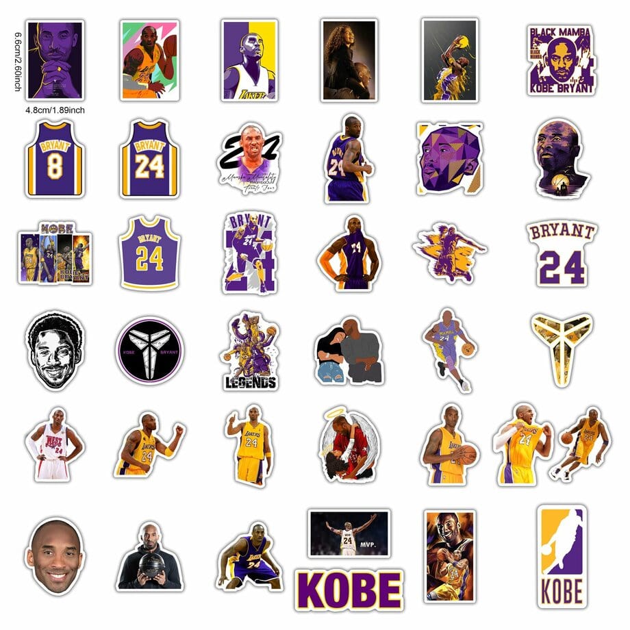 Stickers Kobe Bryant Royaume Manga