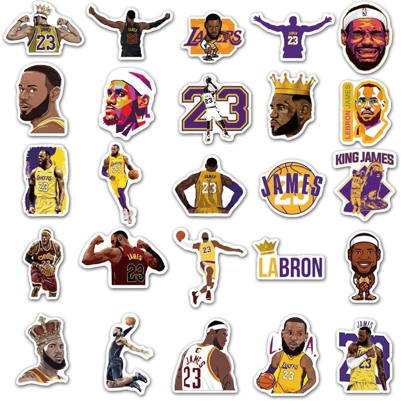 Stickers Lebron James Royaume Manga