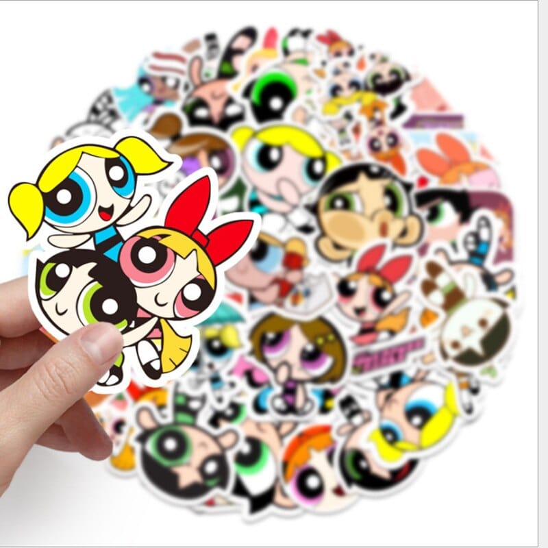 Stickers Les Super Nanas Royaume Manga