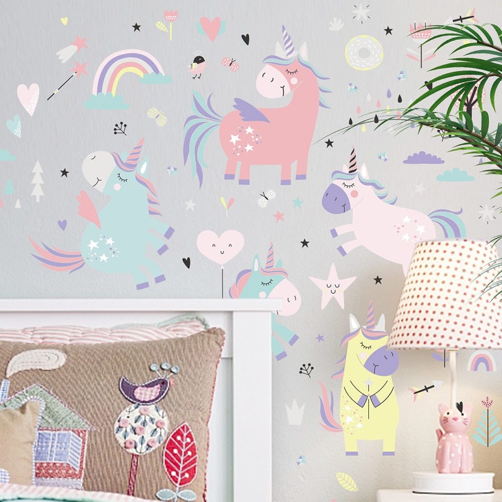 Stickers Licorne XXL Royaume Manga