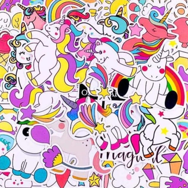 Stickers Licornes Arc en Ciel Royaume Manga