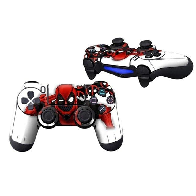 Stickers Manette PS4 DeadPool Royaume Manga