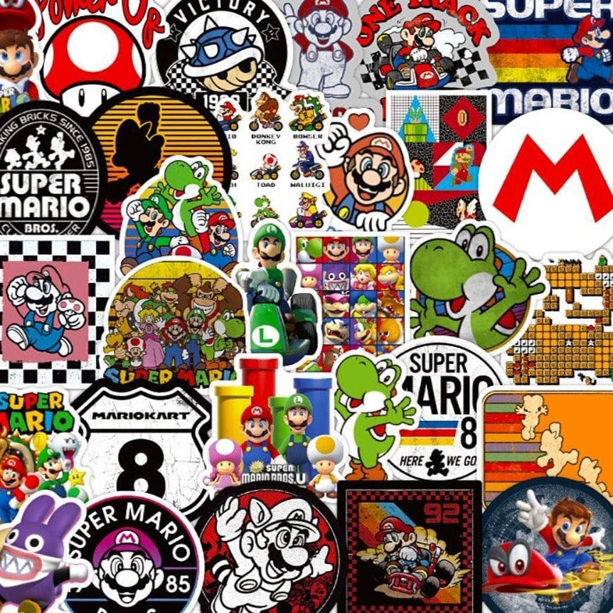 Stickers Mario Vintage Royaume Manga