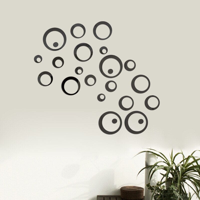 Stickers Miroir Design Royaume Manga Noir