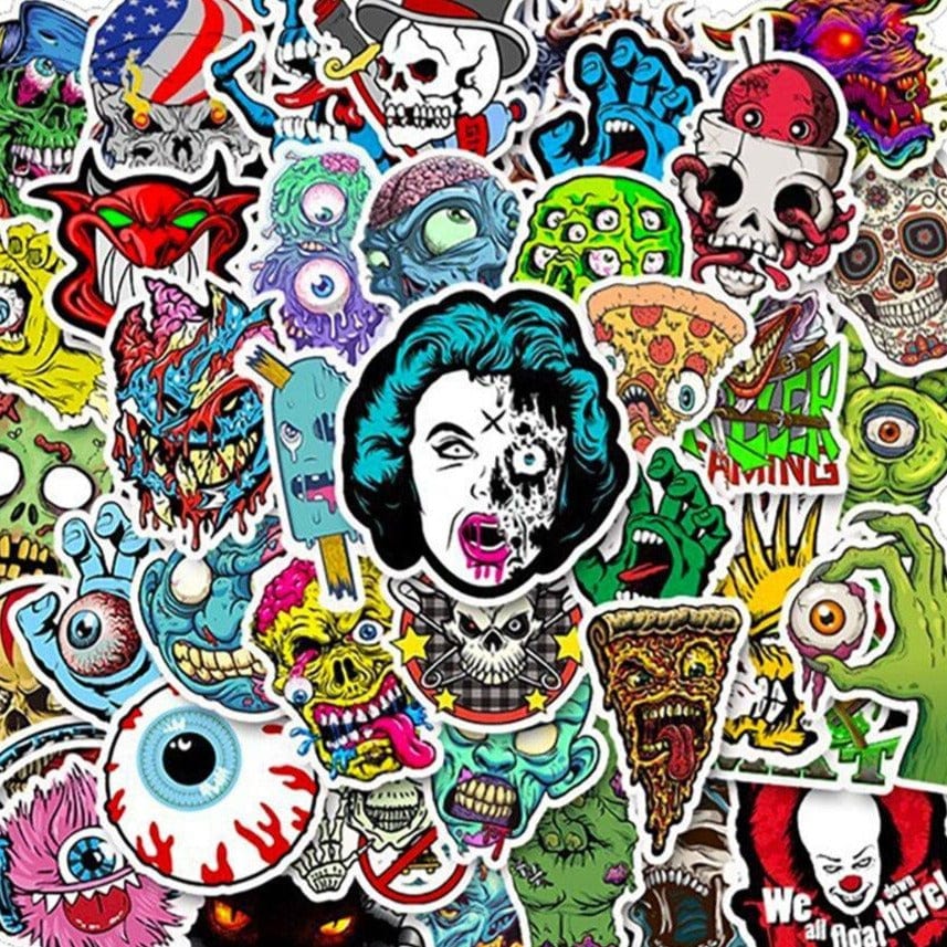 Stickers Moto Horreur Royaume Manga