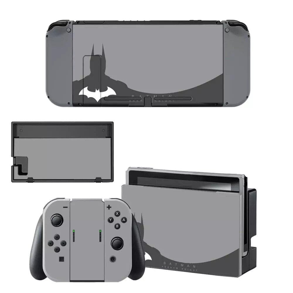 Stickers Nintendo Switch Batman Gris Foncé Royaume Manga