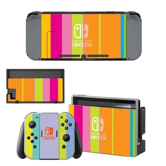 Stickers Nintendo Switch Couleur Rétro Royaume Manga