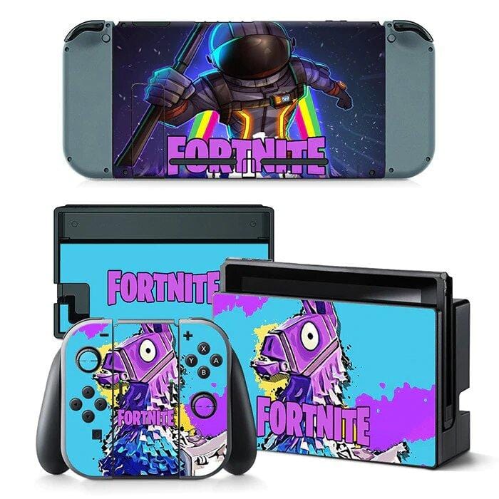 Stickers Nintendo Switch Fortnite Lama à Butin Royaume Manga