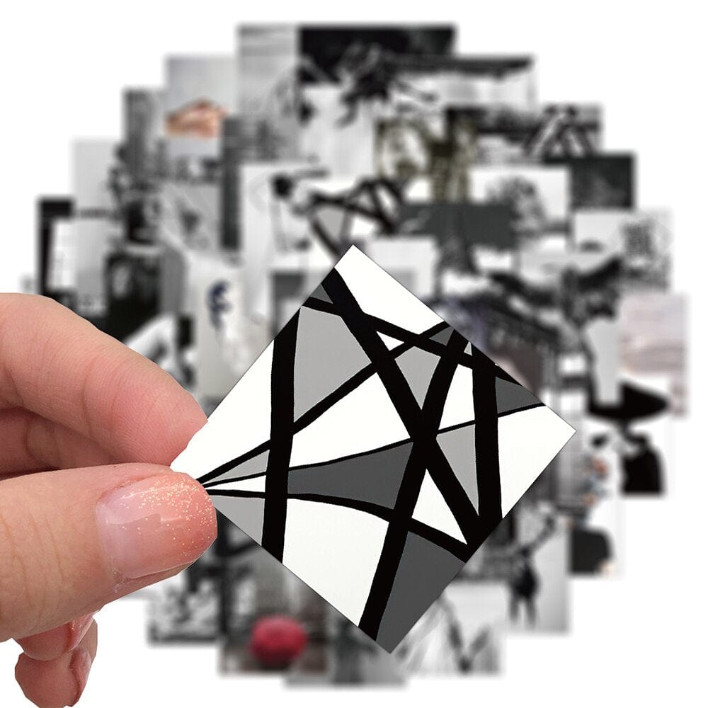 Stickers Noir et Blanc<br> New York (50 pcs) Royaume Manga