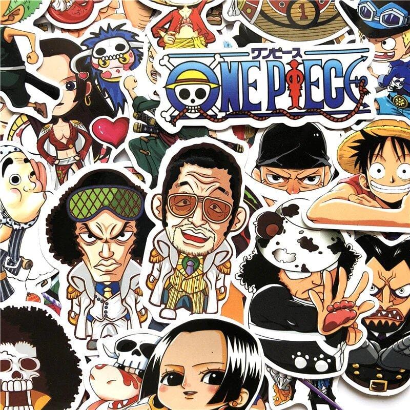 Stickers One Piece <br> (Pack de 60) Royaume Manga