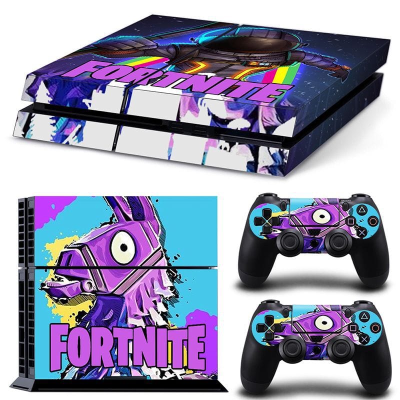 Stickers PS4 Fortnite Lama à Butin Royaume Manga