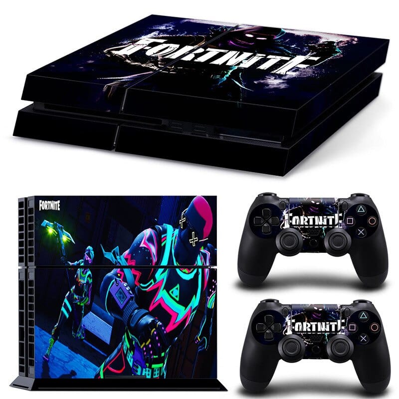 Stickers PS4 Fortnite Noir Royaume Manga