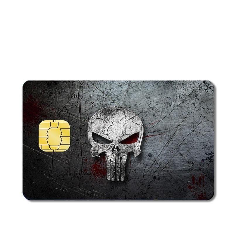 Autocollant Carte Bancaire Punisher Royaume Manga