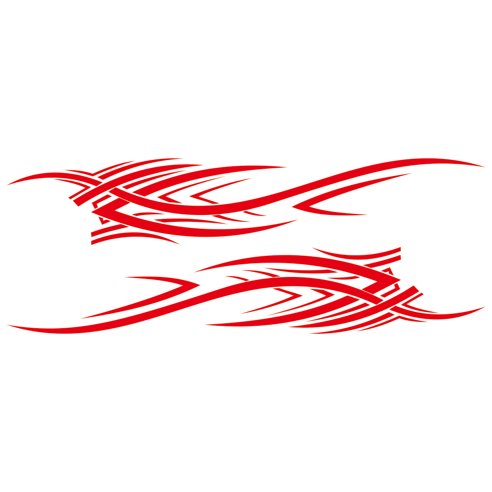 Autocollant Voiture de Sport Royaume Manga Rouge