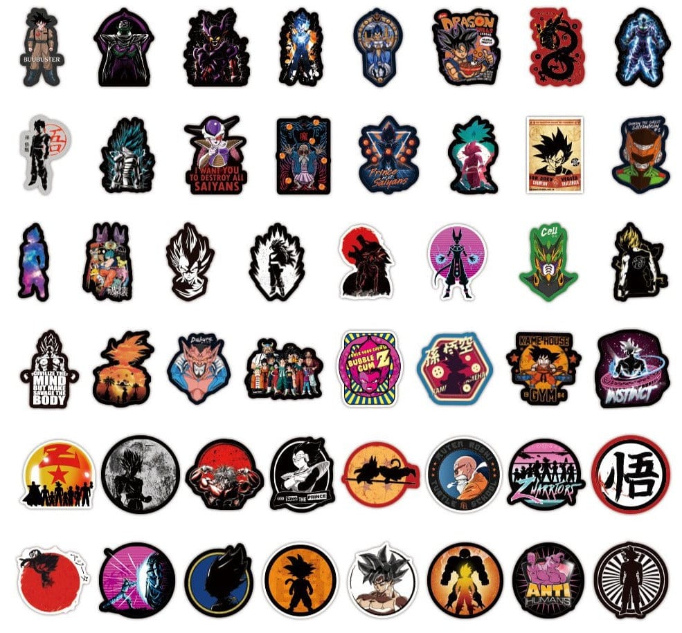 DBZ Stickers Royaume Manga